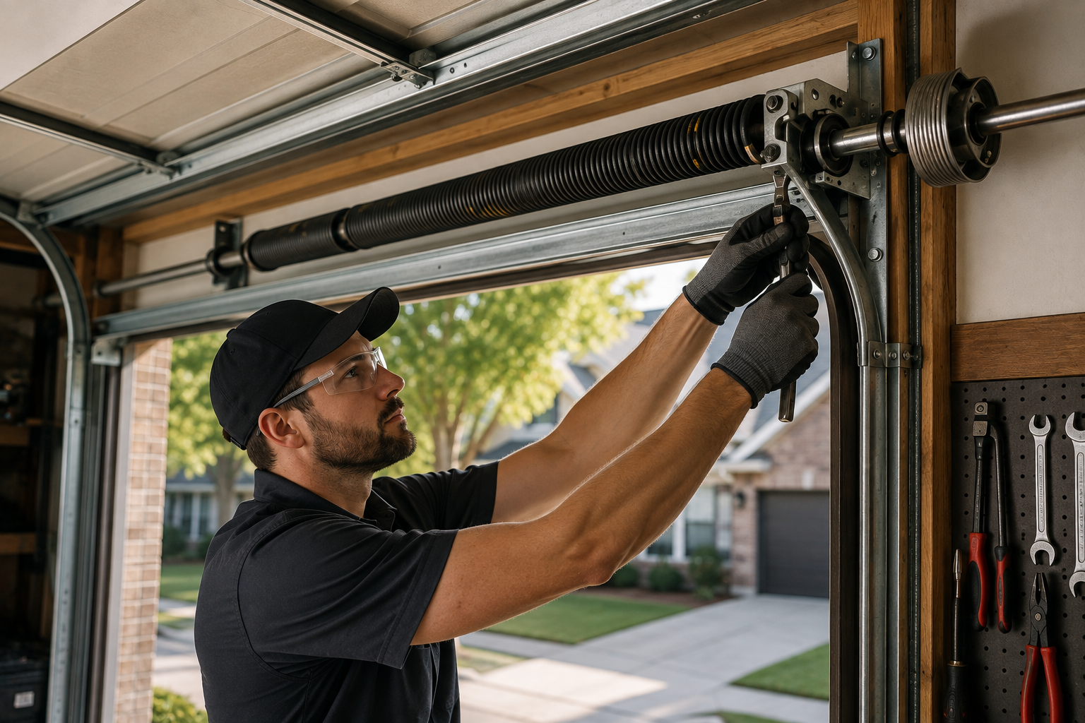 Garage door repair service in Humble Texas